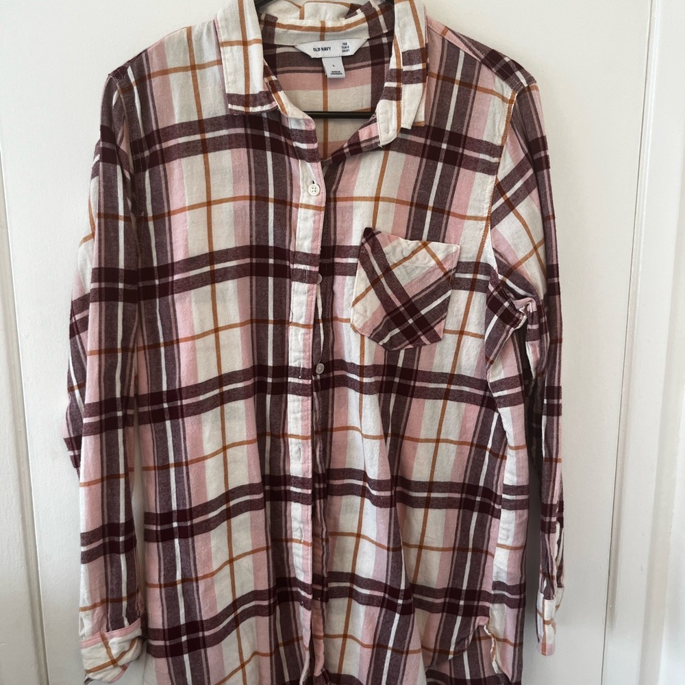 Old Navy Plaid Button-Up Shirt